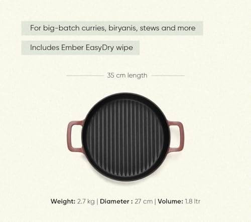 Ember Cookware Pre-Seasoned Cast Iron