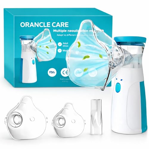Portable Mesh Nebulizer, Effective for Cough, Asthma Silent and Compact Nebulizer Machine for Adult and Kids, Wireless Vaporizer Machine With Respiratory Mask