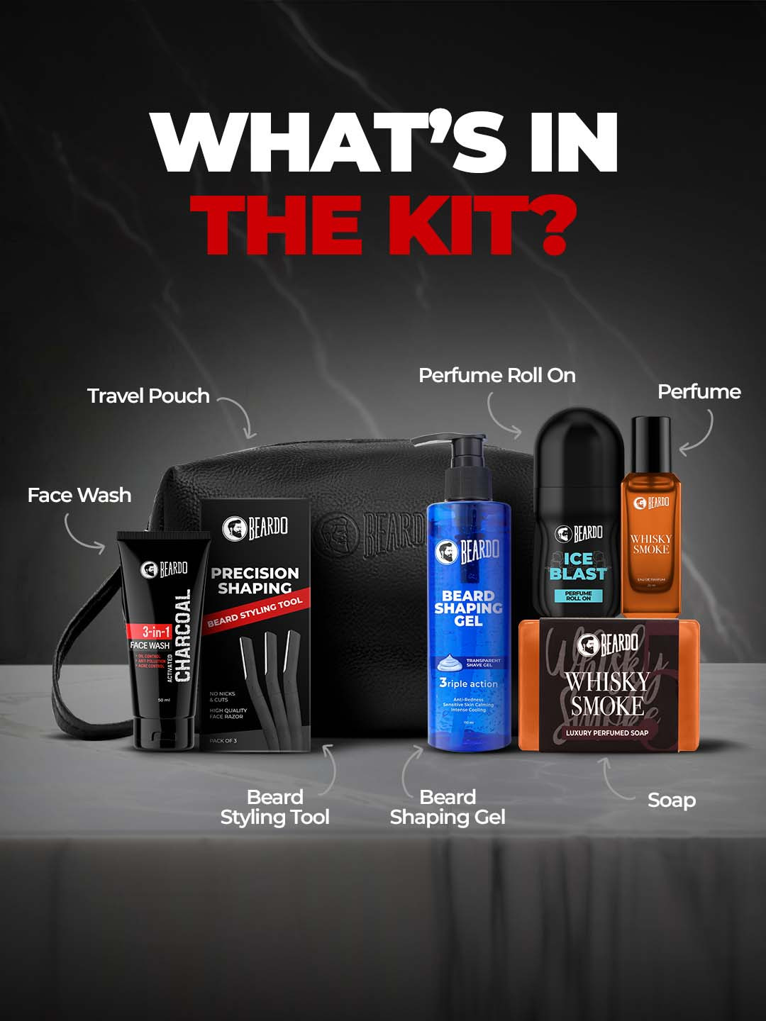 BEARDO Ultimate Grooming Kit - 7-in-1 Combo - Image 2