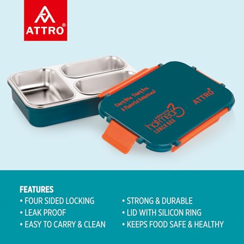 ATTRO Hot-Meal 3 Insulated Lunch