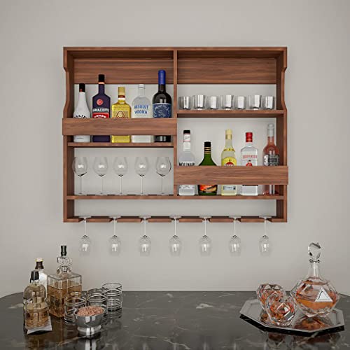 Wooden Wall Mounted Wine Rack