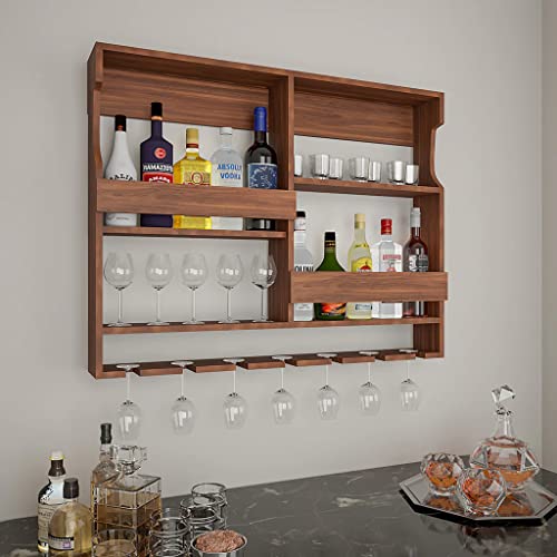 Wooden Wall Mounted Wine Rack