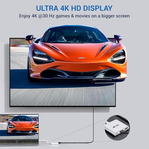 Booster 301 USB 3.1 Type-C to HDMI/USB3.0/Type-C Adapter - White - Image 5