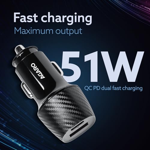 AGARO Pulse Car Charger, Dual