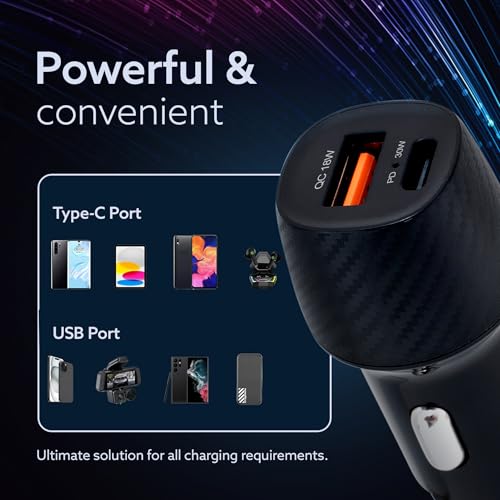 AGARO Pulse Car Charger, Dual