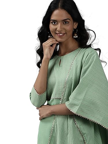 Women Rangpreet Sea Green Solid