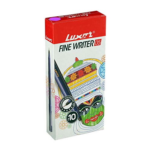 Luxor Finewriter Vilot color (Violet, Pack of 10 Pen) - Image 2