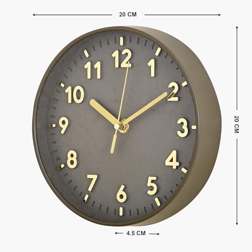 Home Centre Ambrose Ambiente Wall Clock - 20cm - Image 2