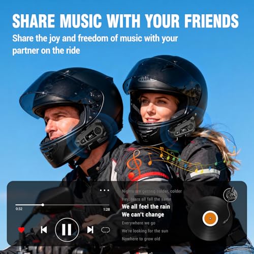 EDYELL A1 Motorcycle Bluetooth Headsets,Smart