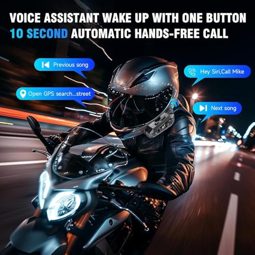EDYELL A1 Motorcycle Bluetooth Headsets,Smart