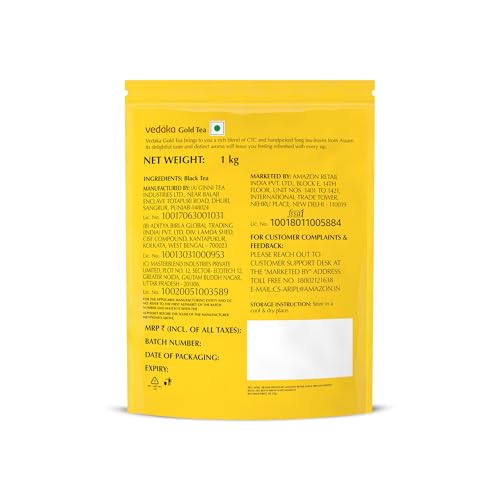 Amazon Brand - Vedaka Gold Tea | Rich & Aromatic Chai | 1 kg - Image 6
