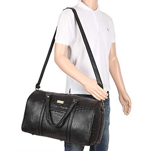 Fur Jaden Black Textured Leatherette