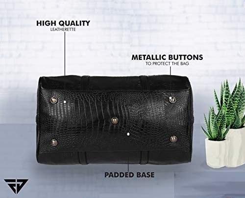 Fur Jaden Black Textured Leatherette
