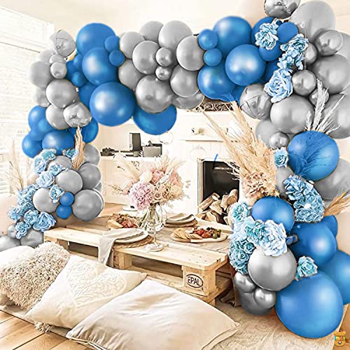 ITAF Silver & Blue Metallic
