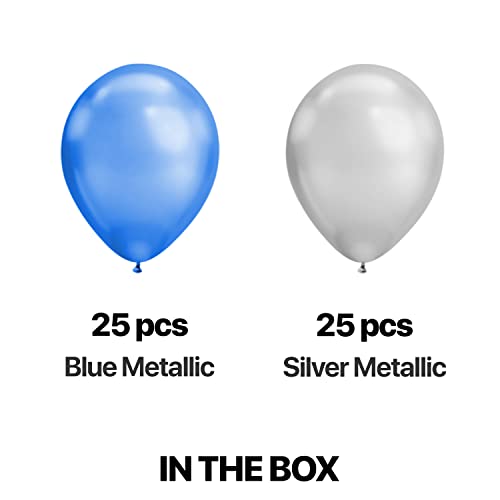 ITAF Silver & Blue Metallic