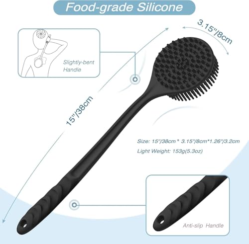 4-in-1 Silicone Bath Brush Set