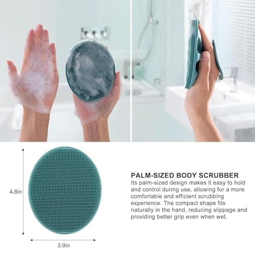 4-in-1 Silicone Bath Brush Set