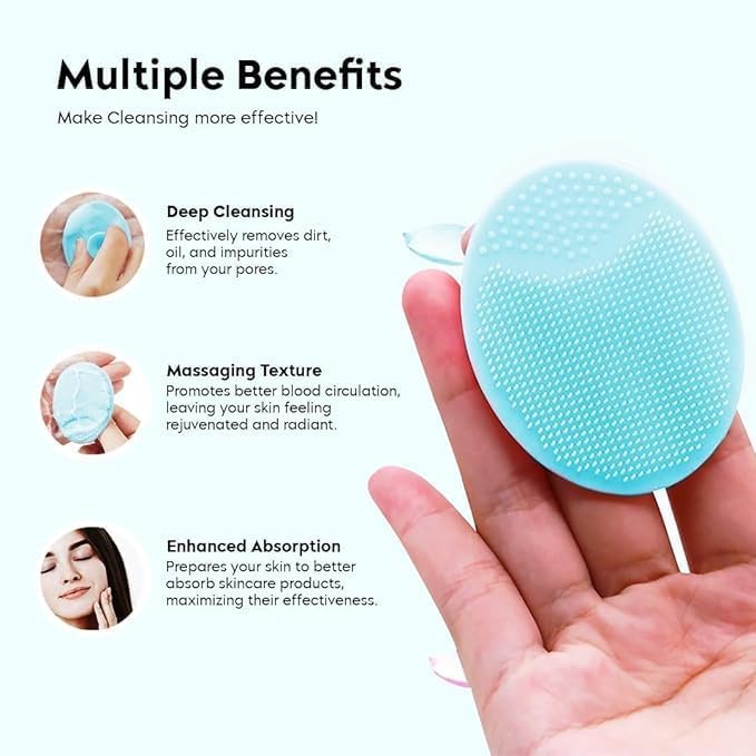 4-in-1 Silicone Bath Brush Set