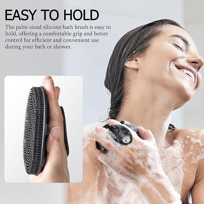 4-in-1 Silicone Bath Brush Set