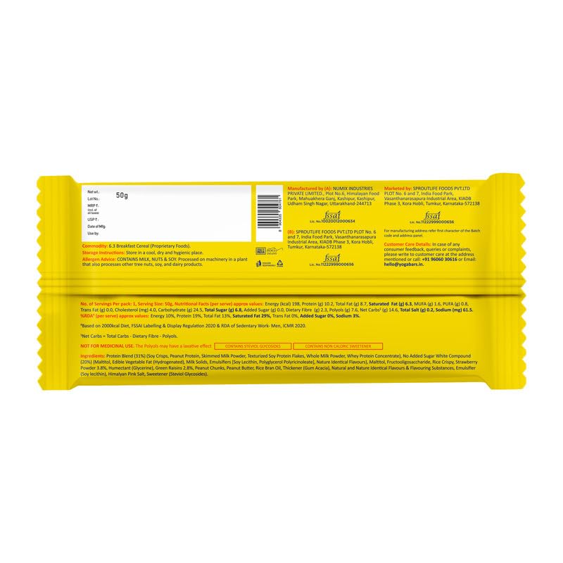 Yogabar Crunch Bars Variety Pack