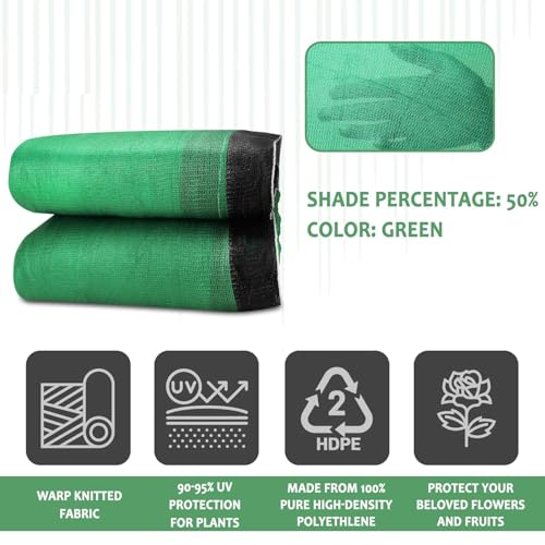Green Shade Net, 50% UV