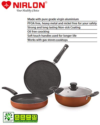 Nirlon Brownie Granite 7-Piece Aluminum