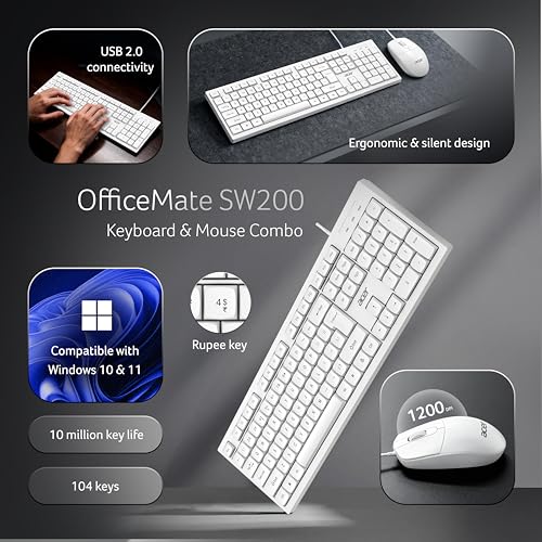 Acer OfficeMate Wired Keyboard Mouse