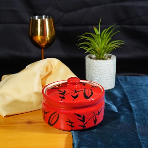 Caffeine Ceramic Handmade Red Bamboo