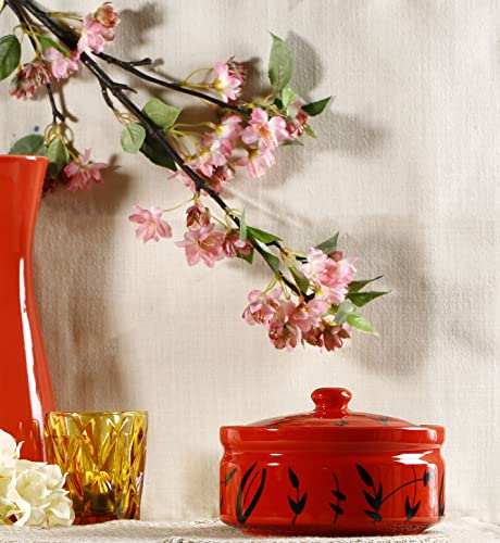 Caffeine Ceramic Handmade Red Bamboo