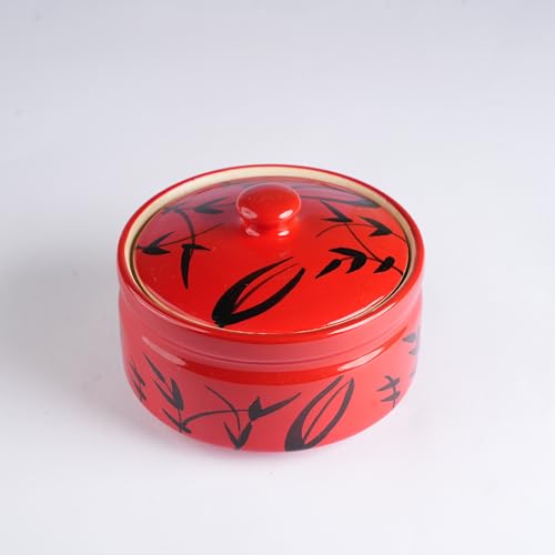 Caffeine Ceramic Handmade Red Bamboo