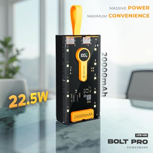 LAPCARE Bolt Pro 20000Mah Transparent