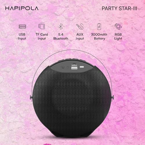 HAPIPOLA Party Star-III Portable Bluetooth