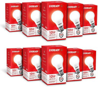 EVEREADY 10 W Basic Standard B22 LED Bulb(White, Pack of 10) - Image 3