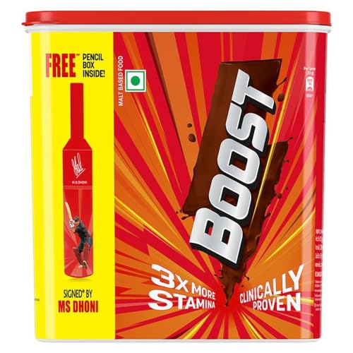 Boost Nutrition Drink Container 1 kg (500 g x 2) with free sipper signed by MS Dhoni