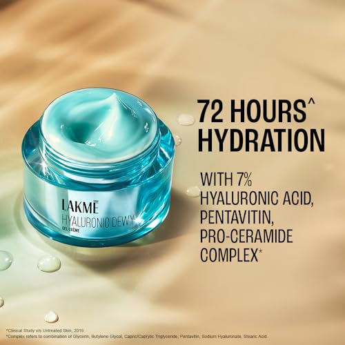 Lakme Hyaluronic Dewy Gel Creme with Hyaluronic Acid 50G - Image 7
