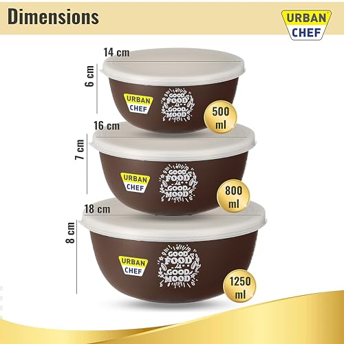 URBAN CHEF Mixing Bowl Set