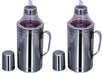 LIMETRO STEEL 1000 ml Cooking Oil Dispenser Set(Pack of 2) - Image 2