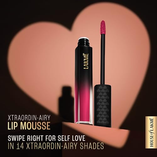 Lakme Xtraordin-airy Lip Mousse Right Swipe Pink - Image 3