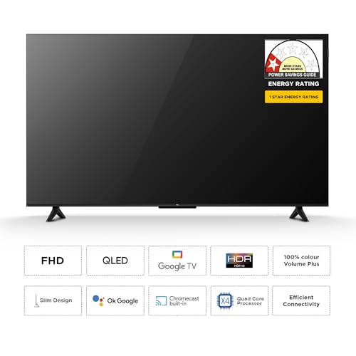 TCL 108 cm (43 inches) Metallic Bezel-Less FHD QLED TV 43S5K (Black) - Image 3
