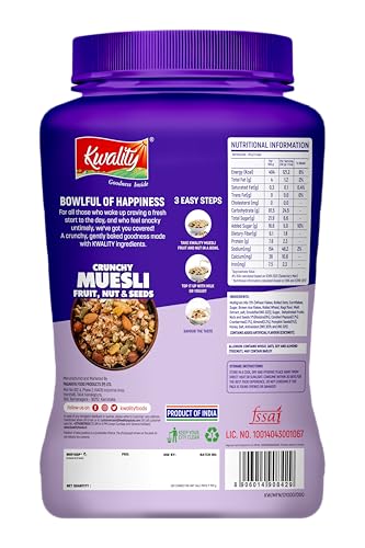KWALITY Muesli Fruit, Nut &