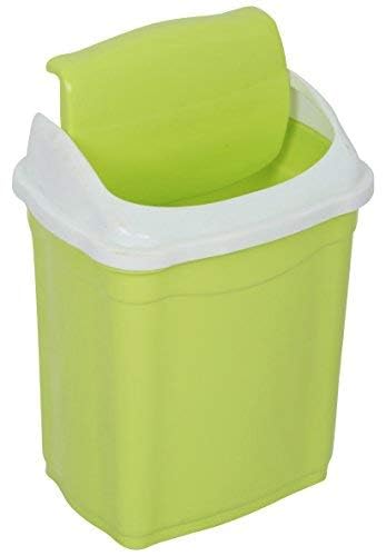 ARISTO Small Plastic Swing Dustbin,16 Ltr (Green) - Image 4