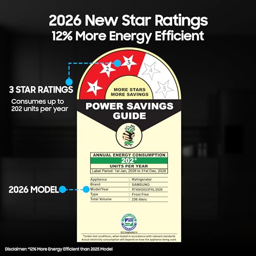 Samsung 256 L, 3 Star