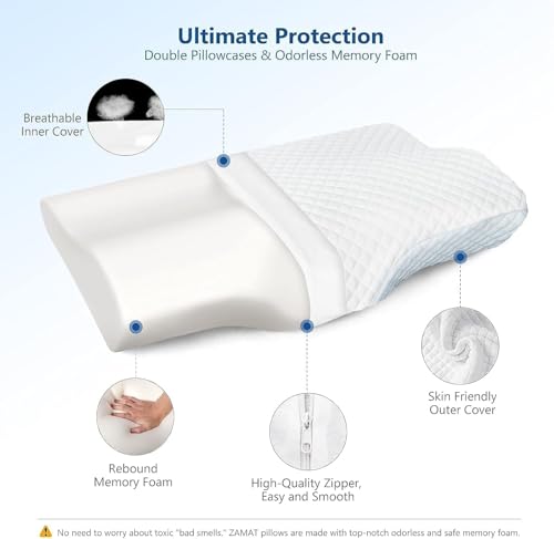 Memory Foam Pillow, Contour Cervical