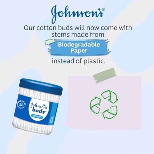 Johnson's Johnson Buds Gentle, 150 Swabs (White, 75 Count) - Image 4