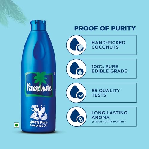 Parachute Coconut Oil 600 ml - Bottle - Image 7