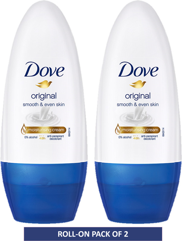 DOVE Original Deodorant Roll-on - For Women(100 ml, Pack of 2)