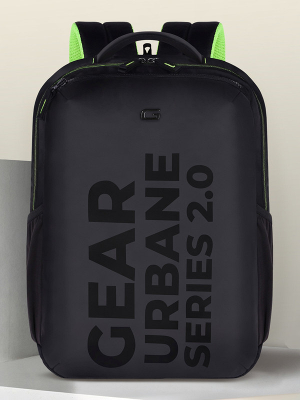 Gear Parker Executive 23 L Laptop Backpack(Black, Green)