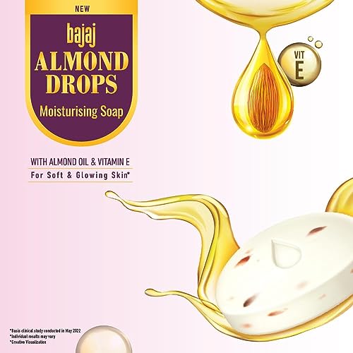 Bajaj Almond Drops Moisturizing Soap 5 X 125g - Image 3