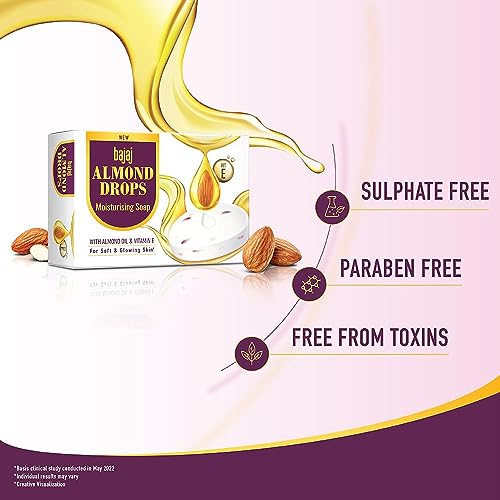 Bajaj Almond Drops Moisturizing Soap 5 X 125g - Image 6