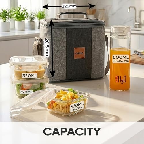 CELLO Glassy Square Lunch Box